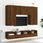 Mueble de pared TV madera ingeniería marrón roble 80x30x30 cm by , TV Furniture - Ref: Foro24-836880, Price: 46,46 €, Discoun...