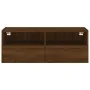 Mueble de pared TV madera ingeniería marrón roble 80x30x30 cm by , TV Furniture - Ref: Foro24-836880, Price: 46,46 €, Discoun...