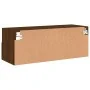 Mueble de pared TV madera ingeniería marrón roble 80x30x30 cm by , TV Furniture - Ref: Foro24-836880, Price: 46,46 €, Discoun...