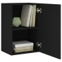 Muebles TV de pared 2 uds madera ingeniería negro 40,5x30x60 cm by , TV Furniture - Ref: Foro24-836913, Price: 71,75 €, Disco...