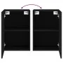 Muebles TV de pared 2 uds madera ingeniería negro 40,5x30x60 cm by , TV Furniture - Ref: Foro24-836913, Price: 71,75 €, Disco...