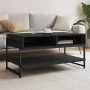 Mesa de centro madera contrachapada negro 90x50x45 cm de , Mesas de centro - Ref: Foro24-838968, Precio: 51,39 €, Descuento: %