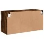 Mueble de TV de pared con luces LED roble ahumado 80x30x40 cm von , TV-Möbel - Ref: Foro24-837205, Preis: 66,91 €, Rabatt: %