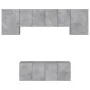 Muebles de TV de pared 6 pzas madera ingeniería gris hormigón von , TV-Möbel - Ref: Foro24-3216442, Preis: 196,14 €, Rabatt: %