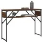 Mesa consola estante madera ingeniería marrón roble 105x30x75cm by , Side tables - Ref: Foro24-837796, Price: 46,45 €, Discou...