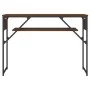Mesa consola estante madera ingeniería marrón roble 105x30x75cm by , Side tables - Ref: Foro24-837796, Price: 46,45 €, Discou...