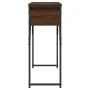 Mesa consola estante madera ingeniería marrón roble 105x30x75cm by , Side tables - Ref: Foro24-837796, Price: 46,45 €, Discou...