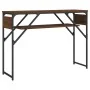 Mesa consola estante madera ingeniería marrón roble 105x30x75cm by , Side tables - Ref: Foro24-837796, Price: 46,45 €, Discou...