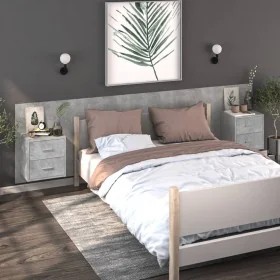 Mesitas de noche de pared 2 unidades color gris hormigón de , Mesitas de noche - Ref: Foro24-810998, Precio: 107,05 €, Descue...
