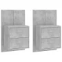 Mesitas de noche de pared 2 unidades color gris hormigón von , Nachttische - Ref: Foro24-810998, Preis: 107,04 €, Rabatt: %