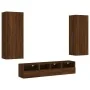 Muebles de TV de pared 5 pzas madera de ingeniería marrón roble von , TV-Möbel - Ref: Foro24-3216545, Preis: 193,32 €, Rabatt: %