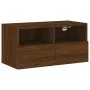 Muebles de TV de pared 5 pzas madera de ingeniería marrón roble von , TV-Möbel - Ref: Foro24-3216545, Preis: 193,32 €, Rabatt: %
