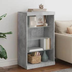 Aparador con luces LED gris hormigón 60,5x37x100 cm von , Sideboards - Ref: Foro24-836710, Preis: 64,77 €, Rabatt: %
