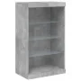 Aparador con luces LED gris hormigón 60,5x37x100 cm de , Aparadores - Ref: Foro24-836710, Precio: 64,77 €, Descuento: %