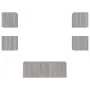 Muebles TV pared con LED 6 pzas madera ingeniería gris Sonoma von , TV-Möbel - Ref: Foro24-3216816, Preis: 179,14 €, Rabatt: %