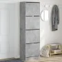 Mueble zapatero 4 cajones abatibles gris hormigón 60x42x204 cm von , Schuhregale und Schuhorganisatoren - Ref: Foro24-3214395...