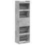 Mueble zapatero 4 cajones abatibles gris hormigón 60x42x204 cm von , Schuhregale und Schuhorganisatoren - Ref: Foro24-3214395...