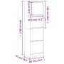 Mueble zapatero 4 cajones abatibles gris hormigón 60x42x204 cm von , Schuhregale und Schuhorganisatoren - Ref: Foro24-3214395...
