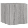 Muebles TV pared con LED 4 pzas madera ingeniería gris Sonoma von , TV-Möbel - Ref: Foro24-3216823, Preis: 188,83 €, Rabatt: %