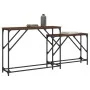 Mesas consola apilables 2 pzas madera ingeniería marrón roble by , Side tables - Ref: Foro24-837806, Price: 45,11 €, Discount: %