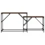 Mesas consola apilables 2 pzas madera ingeniería marrón roble by , Side tables - Ref: Foro24-837806, Price: 45,11 €, Discount: %
