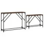 Mesas consola apilables 2 pzas madera ingeniería marrón roble by , Side tables - Ref: Foro24-837806, Price: 45,11 €, Discount: %
