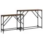 Mesas consola apilables 2 pzas madera ingeniería marrón roble by , Side tables - Ref: Foro24-837806, Price: 45,11 €, Discount: %