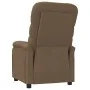 Sillón reclinable de tela marrón by , Armchairs - Ref: Foro24-344894, Price: 211,47 €, Discount: %