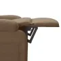 Sillón reclinable de tela marrón by , Armchairs - Ref: Foro24-344894, Price: 211,47 €, Discount: %