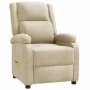 Sillón reclinable de tela crema de , Sillones - Ref: Foro24-340180, Precio: 218,73 €, Descuento: %