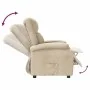 Sillón reclinable de tela crema de , Sillones - Ref: Foro24-340180, Precio: 218,73 €, Descuento: %