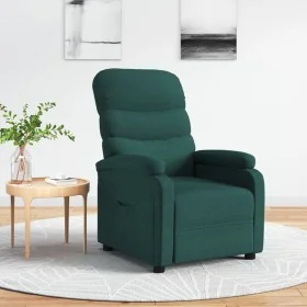 Sillón reclinable de tela verde oscuro by , Armchairs - Ref: Foro24-344896, Price: 202,22 €, Discount: %