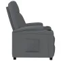 Sillón reclinable de cuero sintético gris antracita de , Sillones - Ref: Foro24-348416, Precio: 195,96 €, Descuento: %
