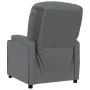 Sillón reclinable de cuero sintético gris antracita de , Sillones - Ref: Foro24-348416, Precio: 195,96 €, Descuento: %