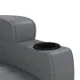 Sillón reclinable de cuero sintético gris antracita de , Sillones - Ref: Foro24-348416, Precio: 195,96 €, Descuento: %