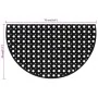Felpudo semicircular de goma 45x75 cm von , Fußmatten - Ref: Foro24-155656, Preis: 16,81 €, Rabatt: %