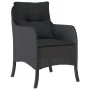 Set de comedor de jardín 9 pzas y cojines ratán sintético negro by , Garden sets - Ref: Foro24-3211871, Price: 992,62 €, Disc...