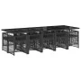 Set de comedor jardín 11 pzas con cojines ratán sintético negro von , Gartensets - Ref: Foro24-3210930, Preis: 802,12 €, Raba...