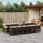 Set muebles de jardín 13 pzas y cojines ratán sintético marrón de , Conjuntos de jardín - Ref: Foro24-3210945, Precio: 966,68...