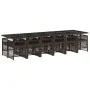 Set muebles de jardín 13 pzas y cojines ratán sintético marrón de , Conjuntos de jardín - Ref: Foro24-3210945, Precio: 966,68...