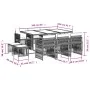 Set de comedor jardín 11 pzas con cojines ratán sintético negro de , Conjuntos de jardín - Ref: Foro24-3210966, Precio: 540,3...