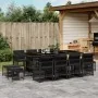 Set comedor de jardín con cojines 13 pzas ratán sintético negro de , Conjuntos de jardín - Ref: Foro24-3210979, Precio: 760,7...