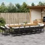 Set de muebles jardín 17 pzas con cojines ratán sintético negro de , Conjuntos de jardín - Ref: Foro24-3211611, Precio: 1,00 ...