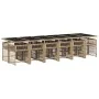 Set comedor de jardín con cojines 13 pzas ratán sintético beige by , Garden sets - Ref: Foro24-3211666, Price: 1,00 €, Discou...