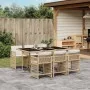 Set comedor de jardín 7 pzas con cojines ratán sintético beige by , Garden sets - Ref: Foro24-3211630, Price: 483,85 €, Disco...