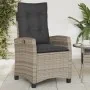 Sillón reclinable de jardín con cojines ratán sintético gris von , Gartenstühle - Ref: Foro24-365211, Preis: 159,89 €, Rabatt: %