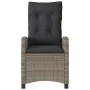 Sillón reclinable de jardín con cojines ratán sintético gris von , Gartenstühle - Ref: Foro24-365211, Preis: 159,89 €, Rabatt: %