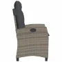 Sillón reclinable de jardín con cojines ratán sintético gris von , Gartenstühle - Ref: Foro24-365211, Preis: 159,89 €, Rabatt: %
