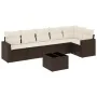 Juego de sofás de jardín 7 piezas con cojines ratán PE marrón by , Modular outdoor sofas - Ref: Foro24-3251340, Price: 465,38...