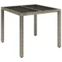 Set comedor de jardín 3 piezas con cojines ratán sintético gris von , Gartensets - Ref: Foro24-3213326, Preis: 388,00 €, Raba...